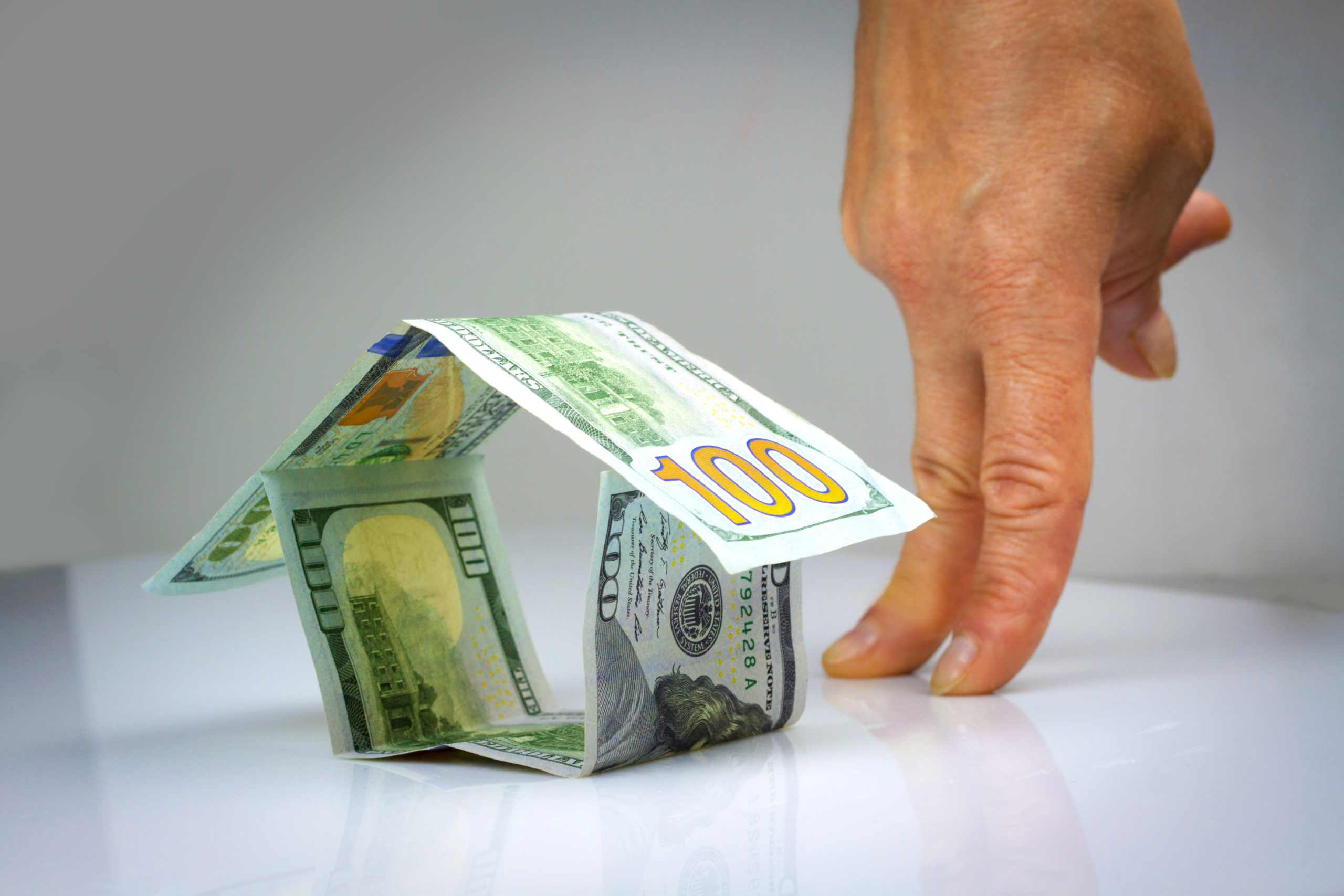 House made of american dollars